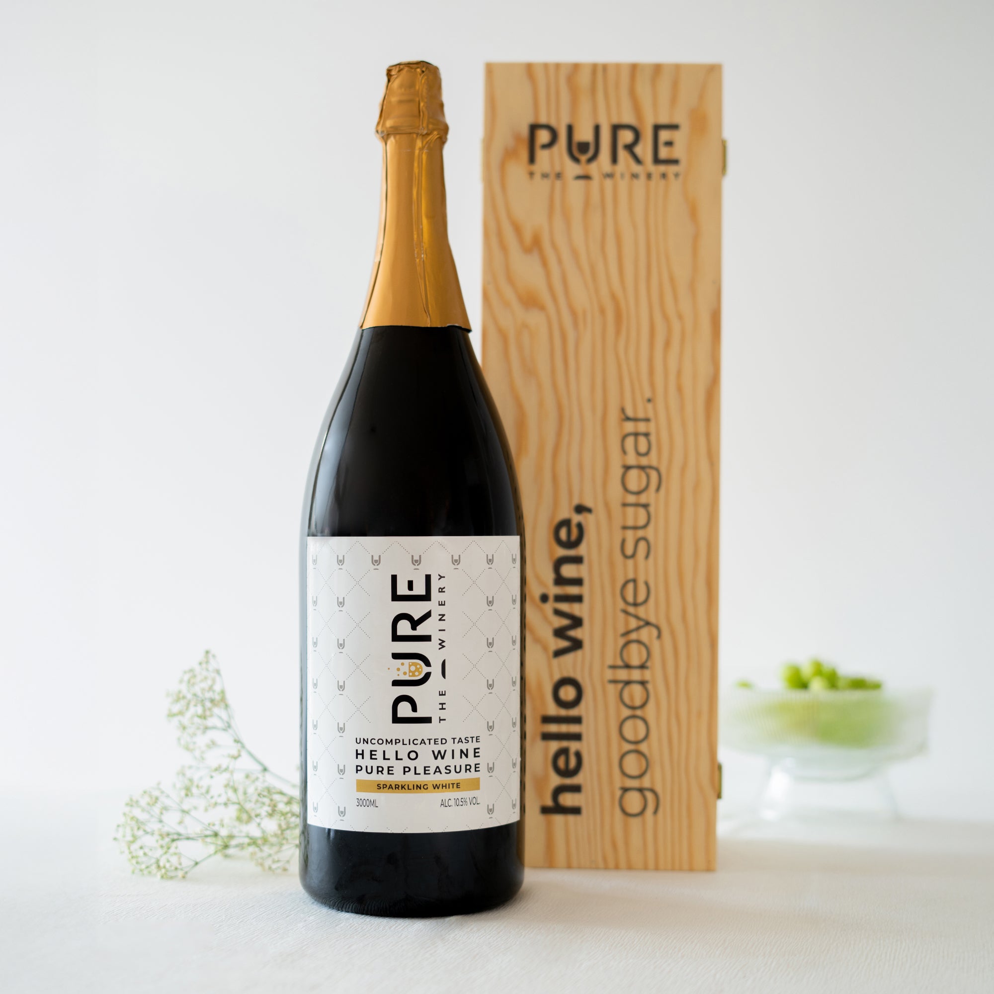 XXL (3L) Vin Blanc Pétillant Zéro Sucre