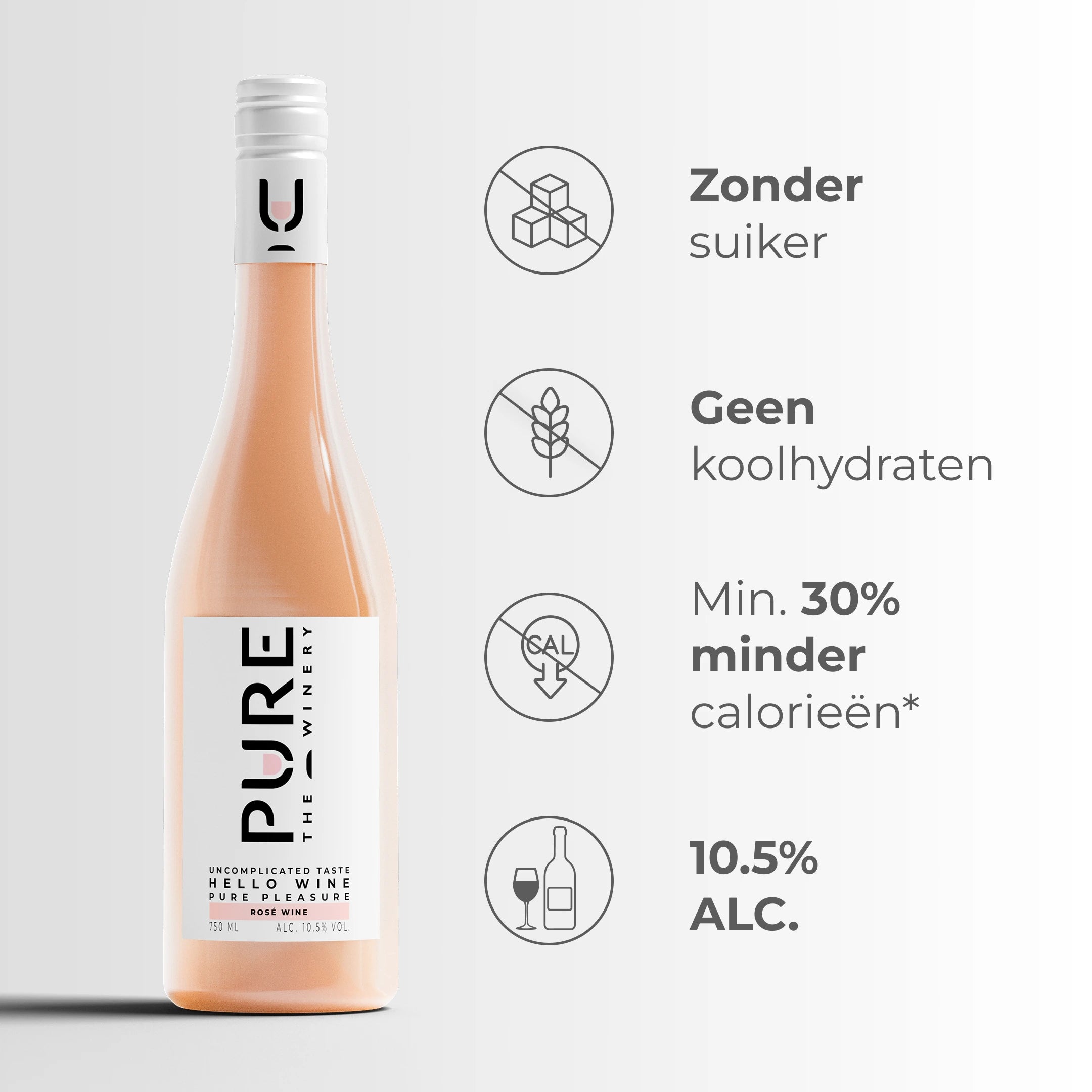 Vin Rosé Pure Zéro Sucre