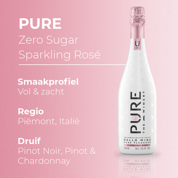 Zero Sugar Sparkling Rosé Wijn