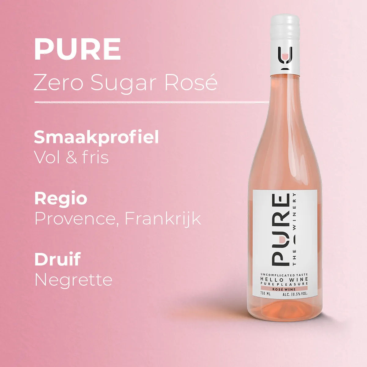 Vin Rosé Pure Zéro Sucre