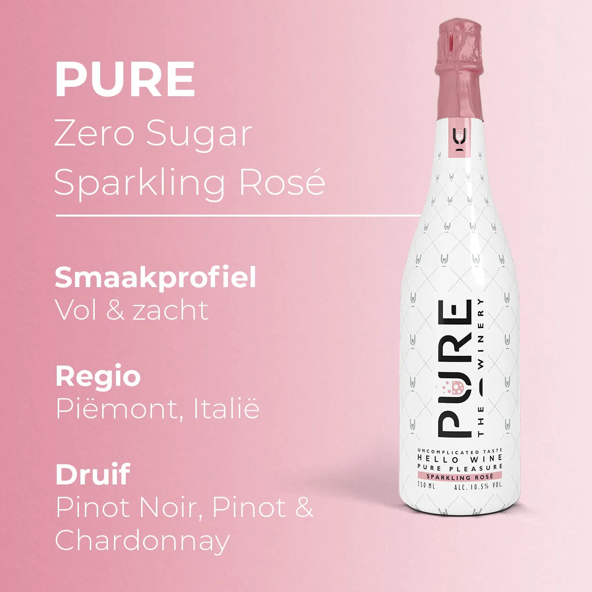 Zero Sugar Sparkling Rosé Wijn